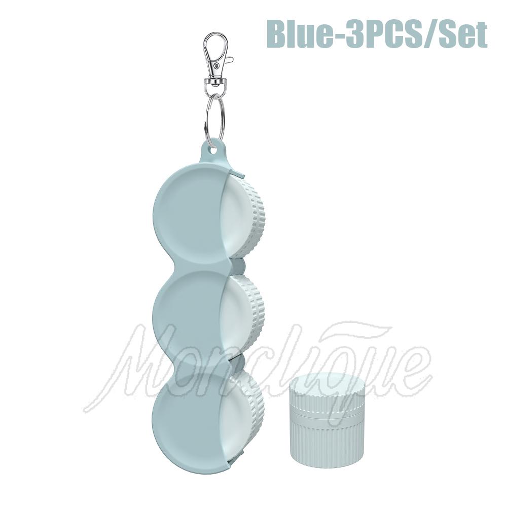 

3PCS/Set Travel Cosmetic Dispenser Bottle Set Silicone Dispenser Container Lotion Storage or Pill Jewelry Portable Storage Box