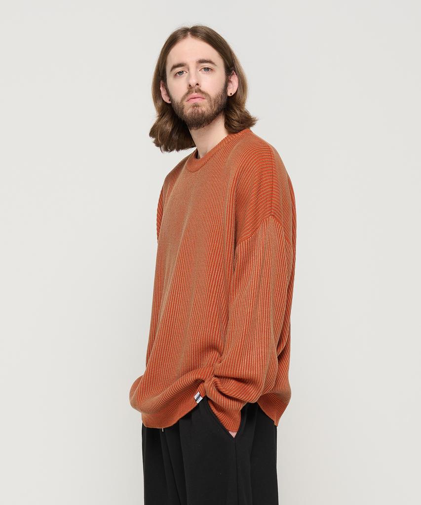 CARGOBROS Filling Two-Tone Over Round Knit (Camel)