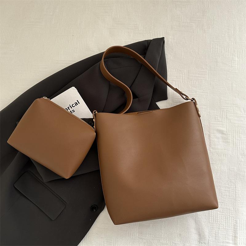 Taschen Große Kapazität Retro Tragetaschen Neue Mode Pendler Eimertaschen Nische vielseitige Schulter Achseltaschen