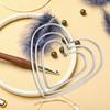 DECHOUS 9Pcs Heart Dream Catcher Ring: Sliver Metal Rings Macrame Hoop for Dream Catcher Making - 3 Sizes Heart Shape Dreamcatcher Hoops for Crafts