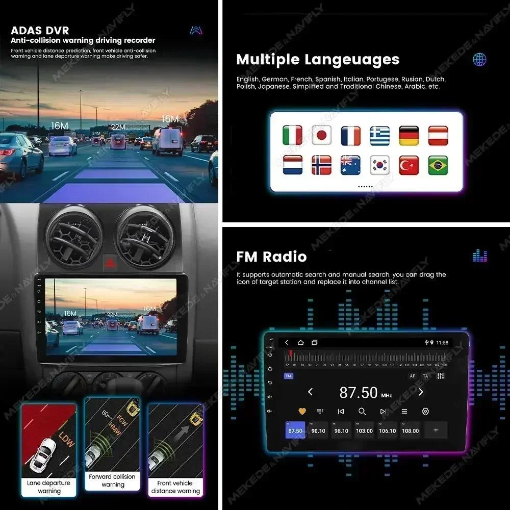 Android 14 Car Radio for Ford Focus 2 3 Mk2 Mk3 2004 2005 - 2011 Carplay Multimedia Player Navigation GPS 2Din Stereo Autoradio