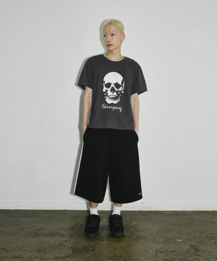 SCALLYWAG Long Bermuda Line Training Shorts [Black]