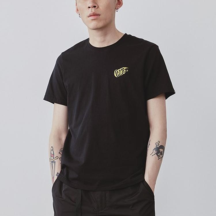 Vans Asia Artists Collaboration Print Short Sleeve T-Shirt Men Tops Black VN0A4P5EBLK
