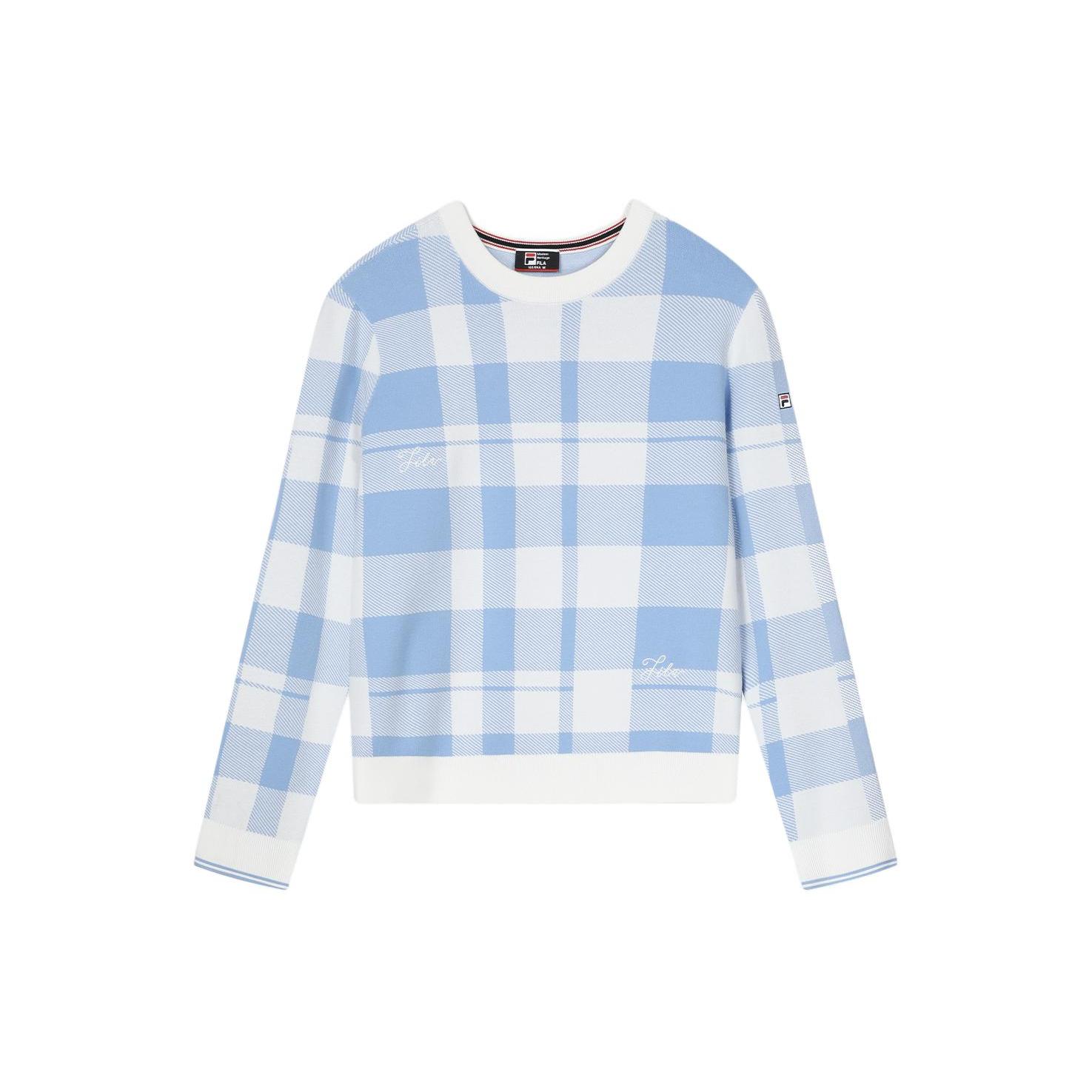 

New FILA Knitwear Women s Cloud Mountain Blue F11W411412F-BU XL