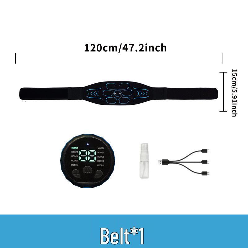 EMS Muscle Stimulator Abdominal Exerciser Waist Belt for Full-Body Fitness and Strength Training.