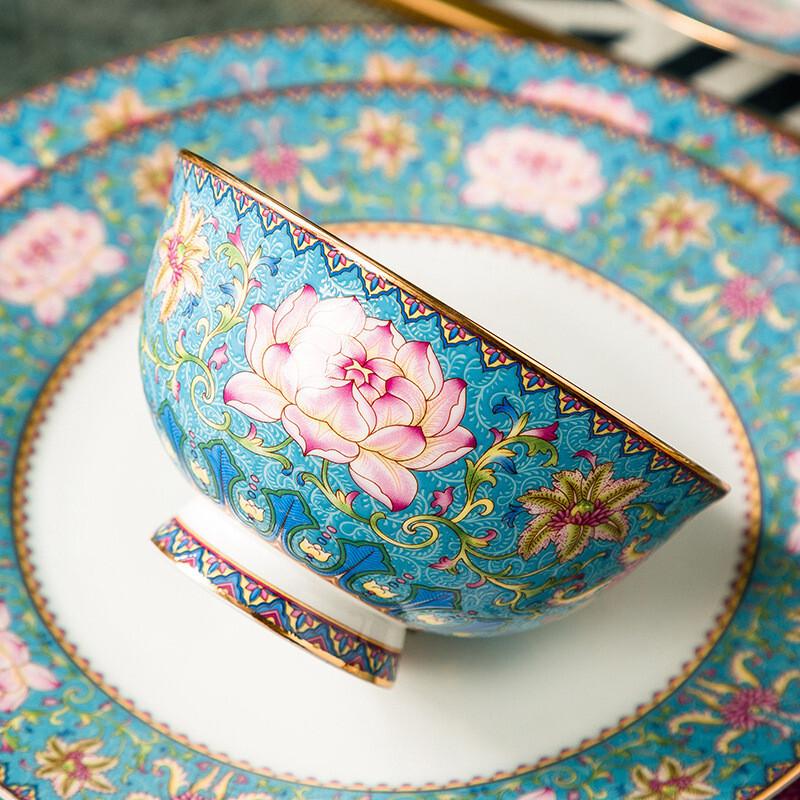 Blue Lotus Nordic 58-Piece Dinnerware Set