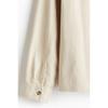 H M Regular Fit Cotton Twill oversHirt Beige