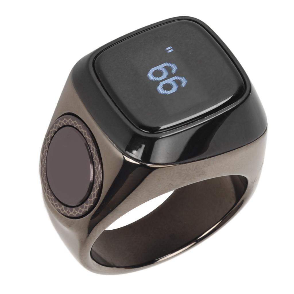 22MM Electronic Counter 0.49in Digital Display Intelligent Counting Finger Ring with Charging Storage Case
