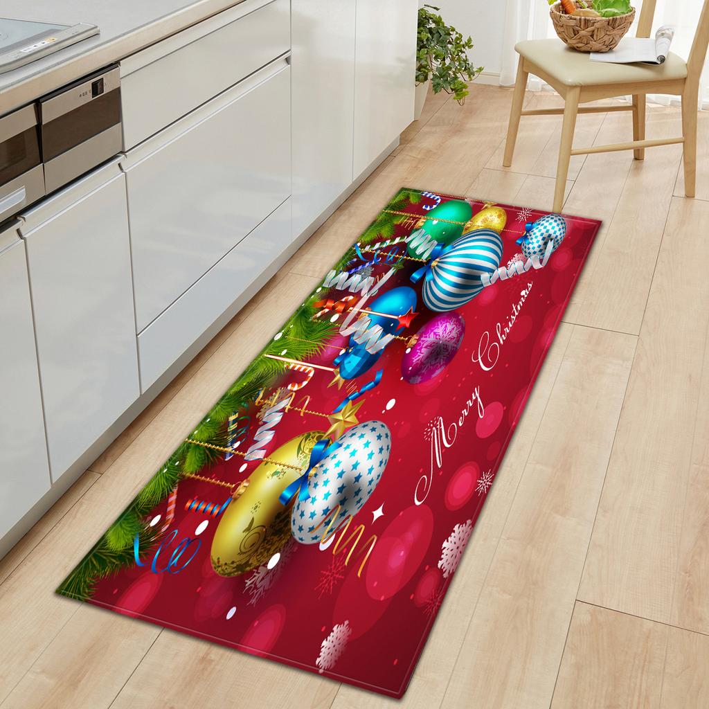Christmas Kitchen Sand Carpet Doormat Long Floor Mat