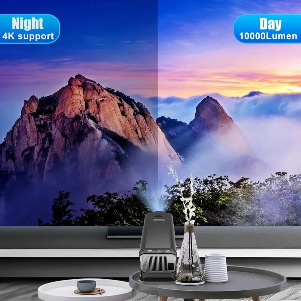 2024 Android 11 390ANSI HY320 Projector 4K Native 1080P Dual Wifi6 BT5.0 Cinema Outdoor Portable Projector