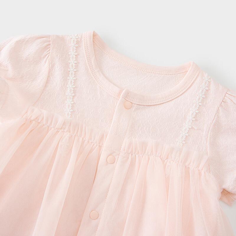 TONGTAI Baby Girl's Summer Short Sleeve Romper Dress