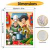 Disney Toy Story cooking oil painting art painting kit, handmade diy art painting home wall decoration, fun creative kitchen wall decor art