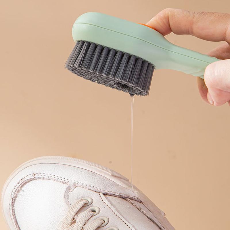 Multifunctional Liquid Shoe Brush Cleaners Soap Dispenser Cleaning Brush