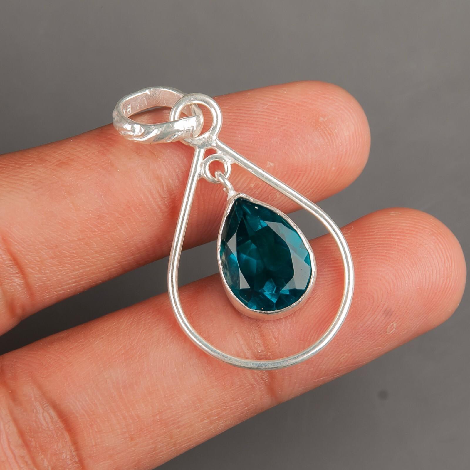 

Apatite Gemstone 925 Sterling Silver Jewelry Handmade Pendant For Birthday Gift PP-3-12