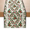 Christmas Printed Table Flag Linen Decorative Kitchen Table Small Tablecloth Festive Tablecloth