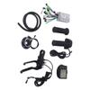36V 48V 350W Brushless Motor Controller S866 LCD Panel Kit Electric Bike Conversion Brake Twist Handle Kit for Riding