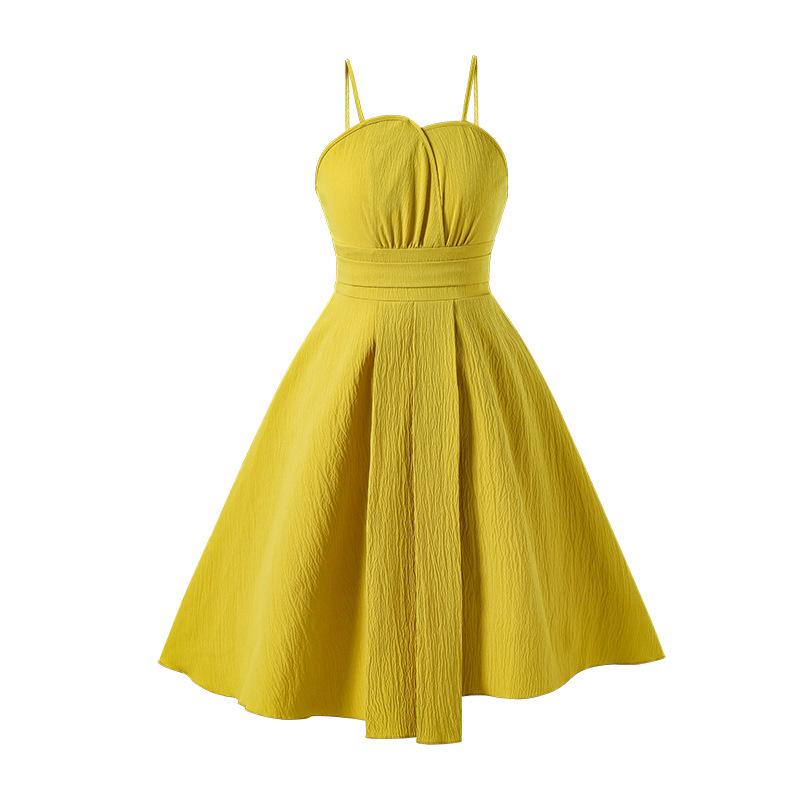 Girls' Fashionable Dress 2025 Summer Sweet Strappy Princess Dress for Children