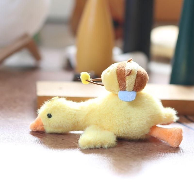 Keychain Plush Goose Pp Cotton Fill Backpack Decor Stuffed With Animals Pullout
