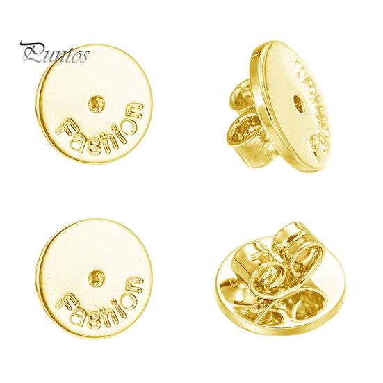 

2 пари затичок для вух Надійна фіксація Задня частина сережок Гіпоалергенна задня частина сережки Не вицвітає Комфортна задня частина сережки 6 mm золотистий