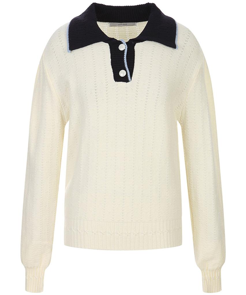 VANAKE Contrast Collar Knit_Vb42Ktq302Z