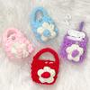 1 box of petal knit earphone pouch keychains