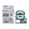 [Genuine] King Jim Tepra PRO Tape Cartridge, Strong Adhesive, 12mm, White Label/Black Text, 8m Length, SS12KW [Used]