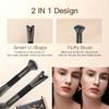 1pc Dual-Head Nose Contouring Brush - U-Shaped Highlight & Shadow Makeup with Soft Bristles & Ergonomic Handle for Precise Nose