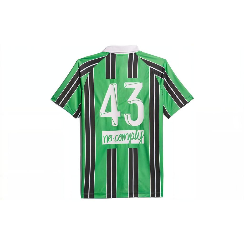 adidas Originals X No-Comply X Austin FC Co-Branded Letter Stripe Polo Soccer Jersey Men Tops Multicolor IL9633