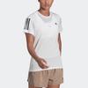 Adidas Own The Run Cooler Tee With Three-Stripe Logo Print Women Tops White HB9375