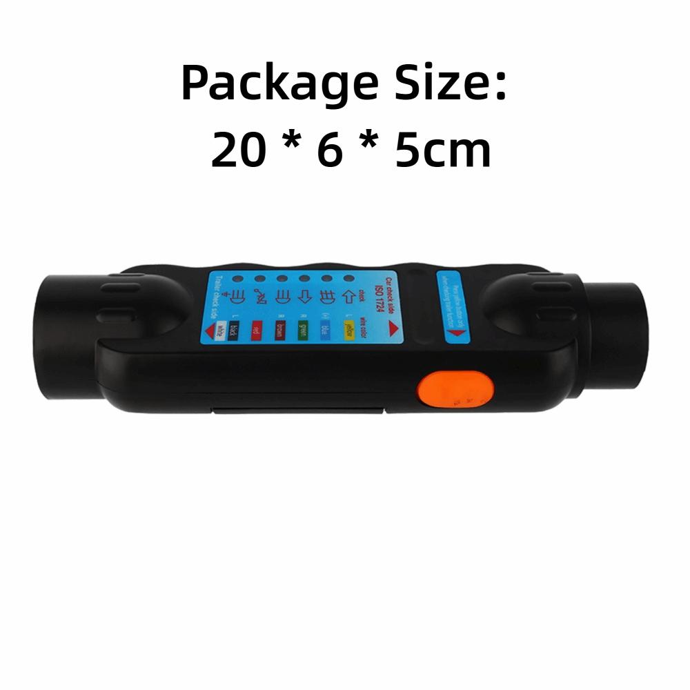 12V Trailer Tester Tool 7 Pin Trailer Light Tester Towing Wiring Tester Maintenance Technician