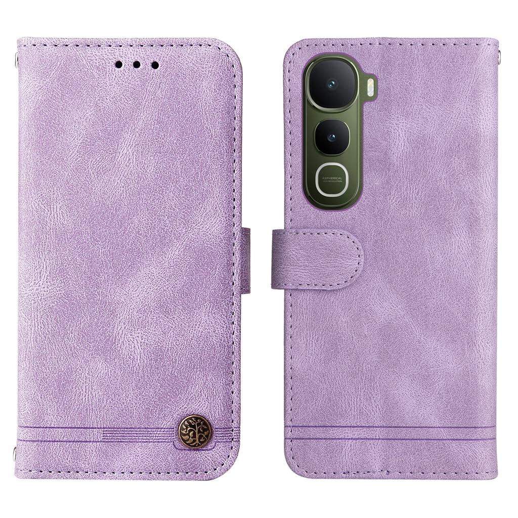 For vivo Y400 5G Leather Wallet Cases Skin Touch Phone Cover Stand with Strap
