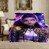 Coperta Demon Hunters Kpop Leggera Coperta Plaid Stampata per Divano, Letto, Auto, Un Regalo Sincero per la Tua Famiglia e i Tuoi Amici
