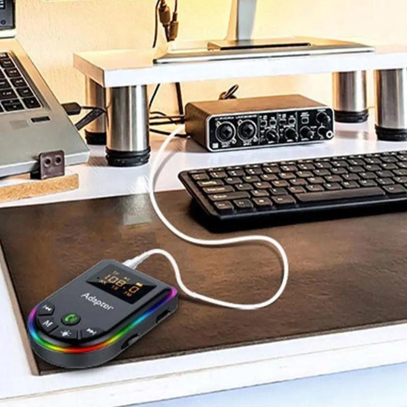 Portable Transmitter Receiver with LED Display TF Card Support AUX HIFI Sound Adapter for Car PC TV Headphones Speakers