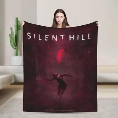 Coperta in Flanella a Tema Gioco Silent Hill Morbida Calda Decorativa per Letto Soggiorno Qualità Idea Regalo Fai da Te