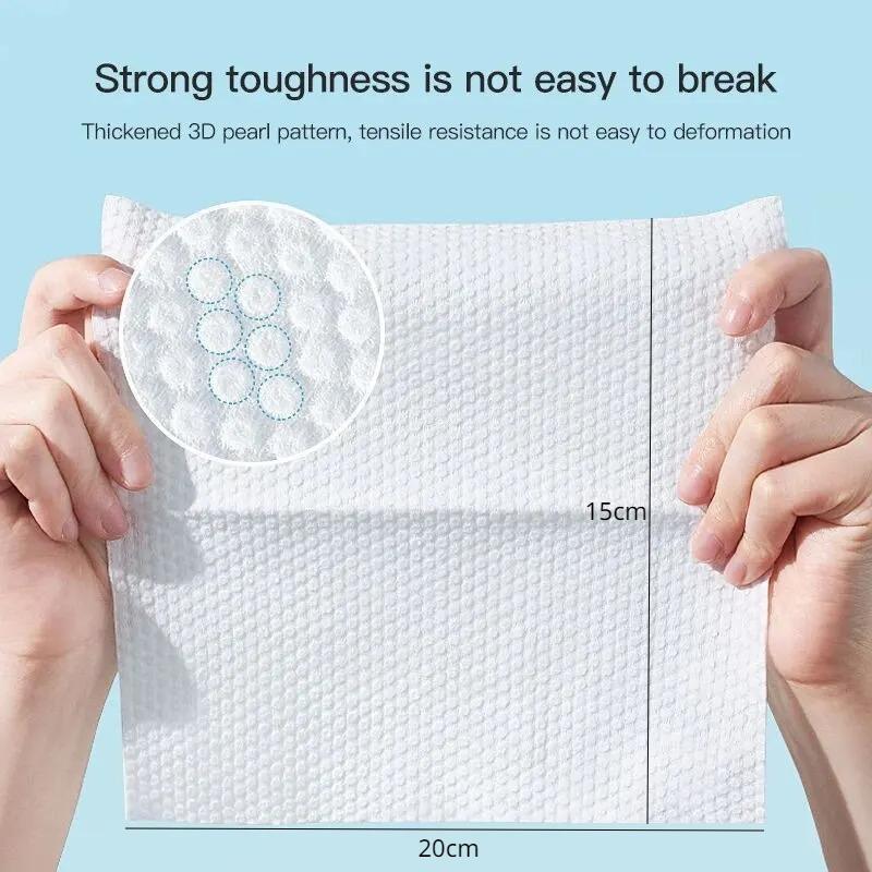50/100Pcs Soft Cotton Towel Disposable Face Towel Towels Bathroom Accessories Dry Rags for Washing and Drying Face Towels