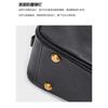 2025 New carriebowling bag simple and fashionable first layer cowhide messenger women's bag baguette bag