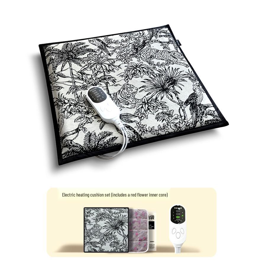 Wormwood Heated Seat Cushion with Moxibustion Therapy - Electric Heating Pad for Office Chairs