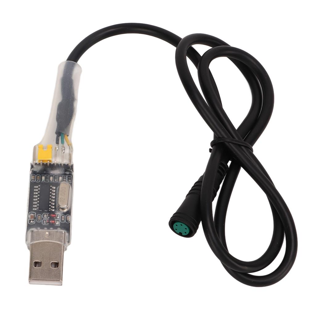 Elektrisk Sykkel USB Programmeringskabel Plast 5pin Hunn USB2.0 Plugg Midtmotor Programmering