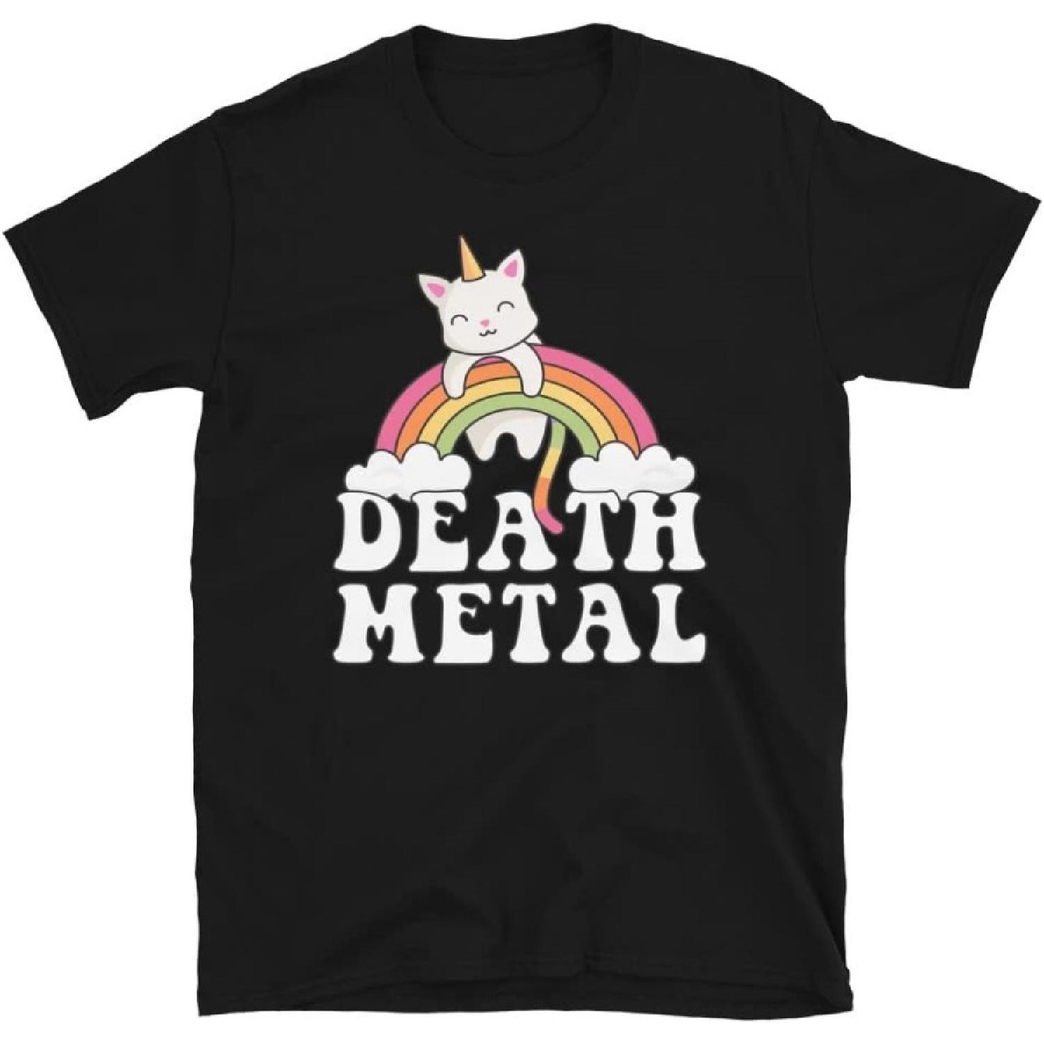 

Pink Death Metal Rainbow Metalhead Cat T-Shirt XXXXXL різнокольоровий