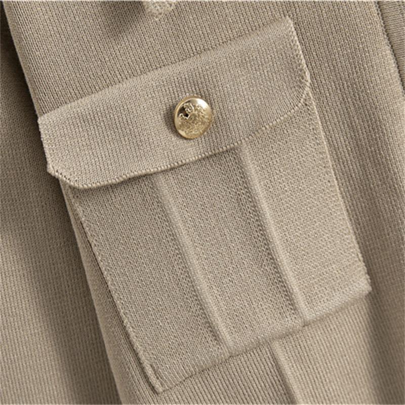 Women's autumn and winter slim fit knitted Suit New polo collar sweater hip hugging skirt two-piece set