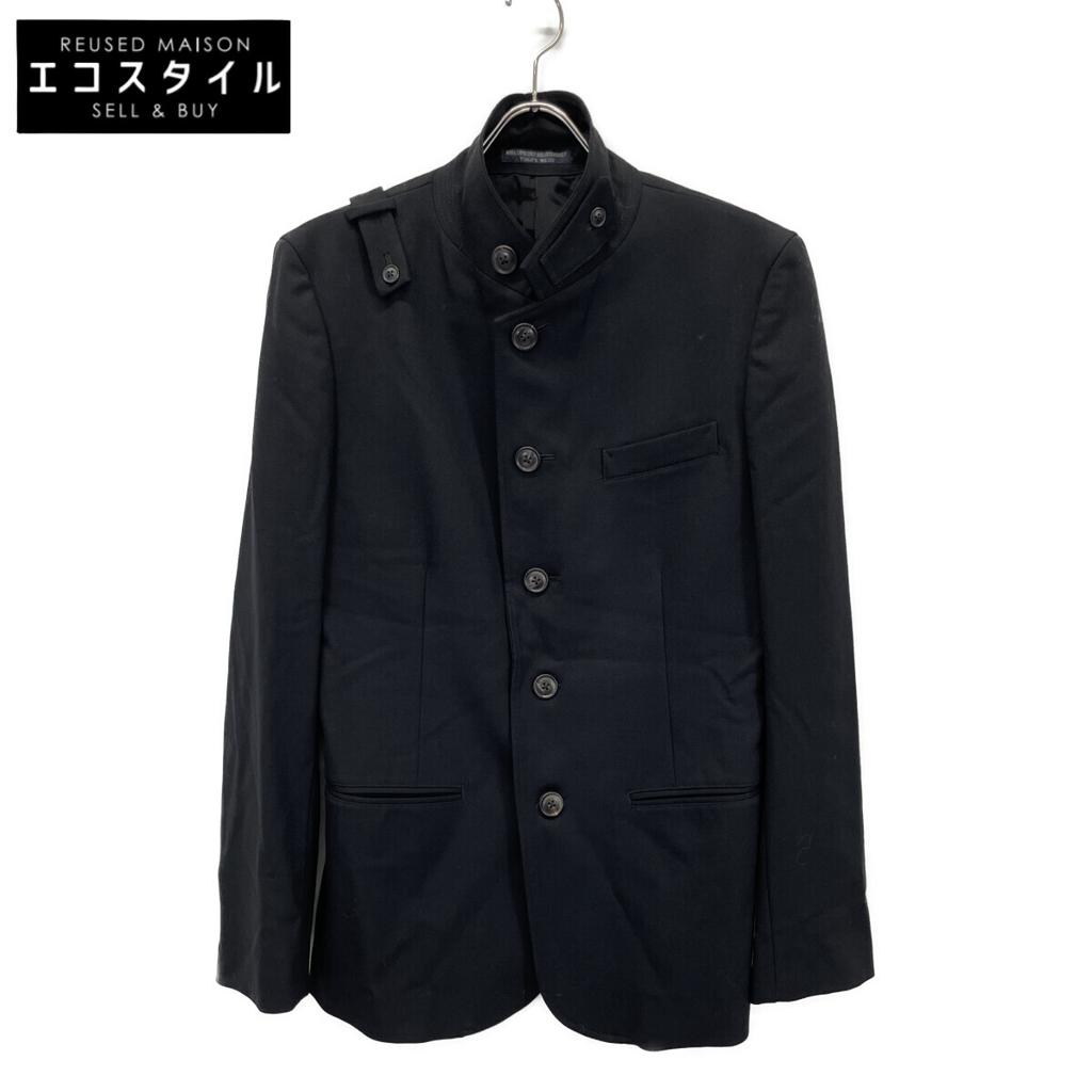 REGULATION Yohji Yamamoto HK-J01-140 17AW Black Notched Single Jacket Jacket 2 blackUsed