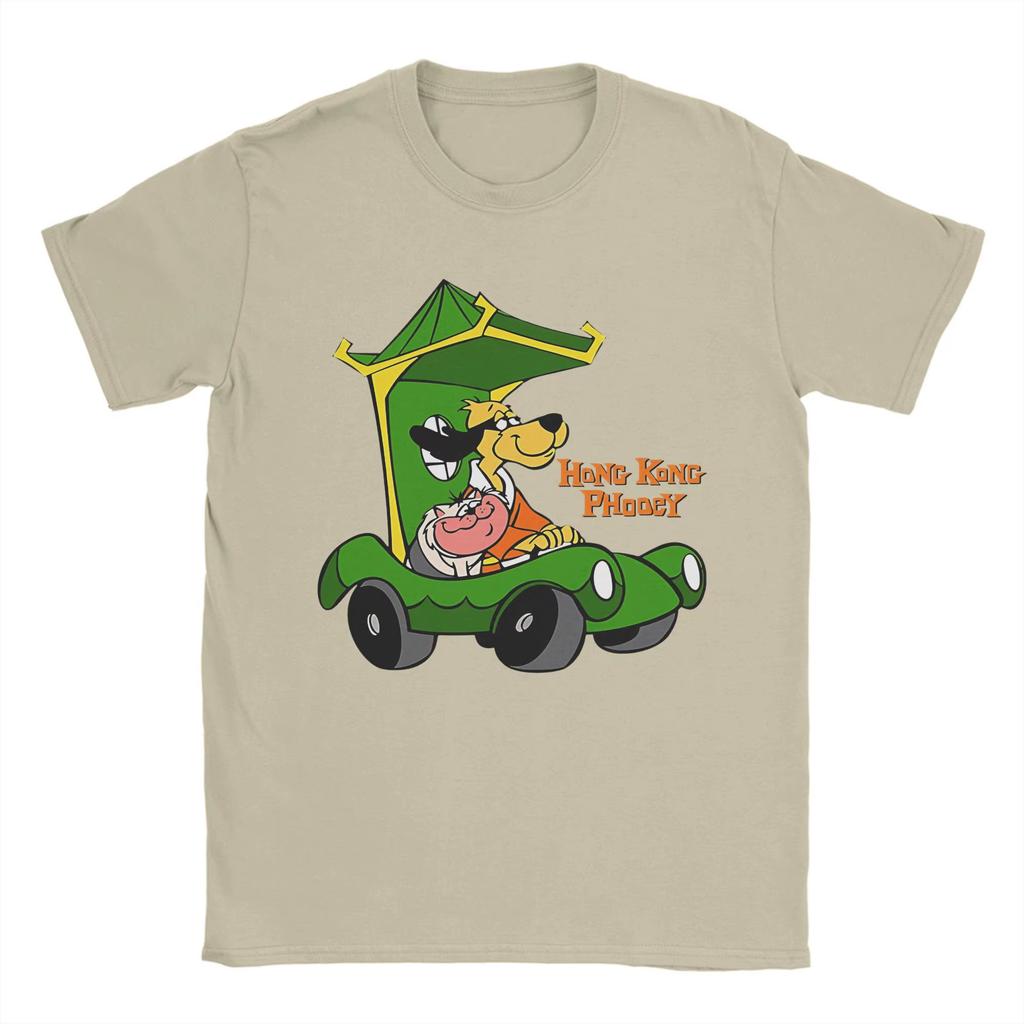 TShirts Cartoon Hong Kong Phooey Casual Pure Cotton Tee Shirt Short Sleeve  T Shirts Round  aesthetic clothes gothic