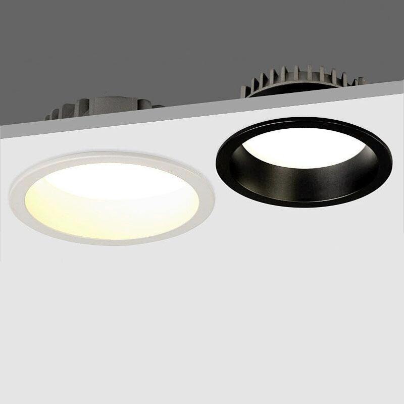 

Dimmable AC85~265V Recessed Anti Glare LED Downlights 7W/9W/12W/15W LED Ceiling Spot Lights Background Lamps Indoor