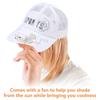 USB Charging Fan Cap Fan Baseball Cap Breathable