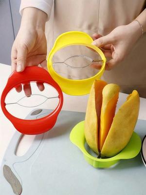 1 Stück Mango-Schäler Mango-Schneider Schäler und Schälwerkzeug Mango-Teiler Obstscheiben-Schäler Ergonomische Mango