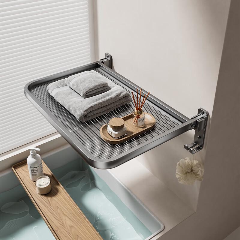 Danle Invisible Wall-Mounted Drying Rack & Storage Shelf
