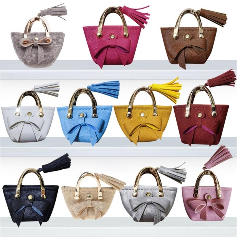 Stylish Mini Handbag for Dolls Fashionable Bowknot Action Figures Photo Props Mini Bag for 1/6 Dolls Accessories