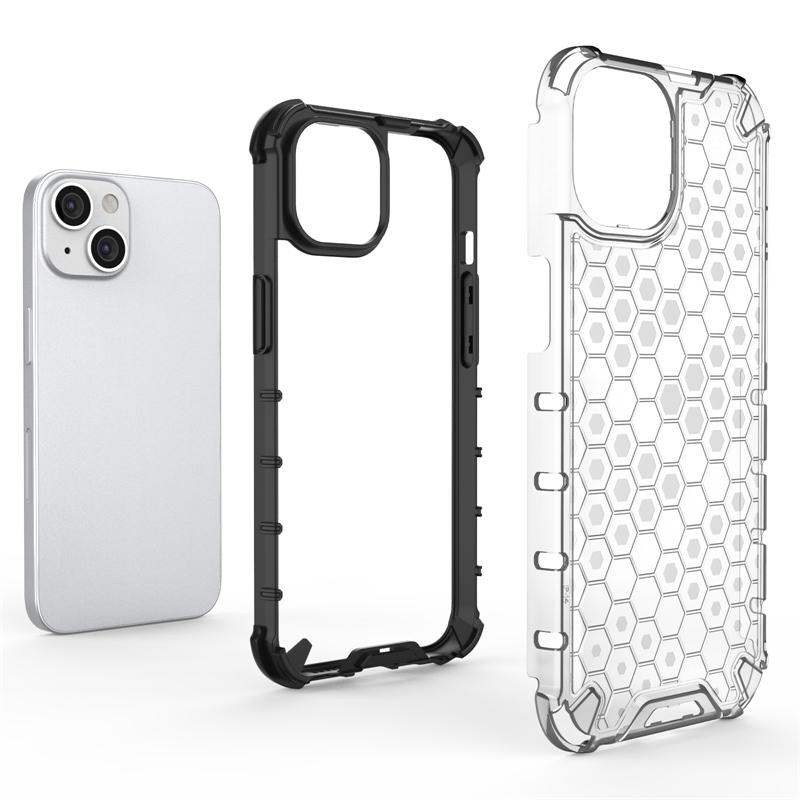 Honeycomb Shockproof For iPhone 14 Case Armor Phone Capa For iPhone 14 Pro Max 14 Max 13 12 11 X XS XR 7 8 Cover Translucent PC
