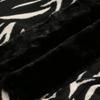 Fur Collar Cashmere Shawl Scarf For Woman Warm Tassel Zebra Printed Shawls Fashion Long Wraps Thicken Pashmina Foulard Scarves