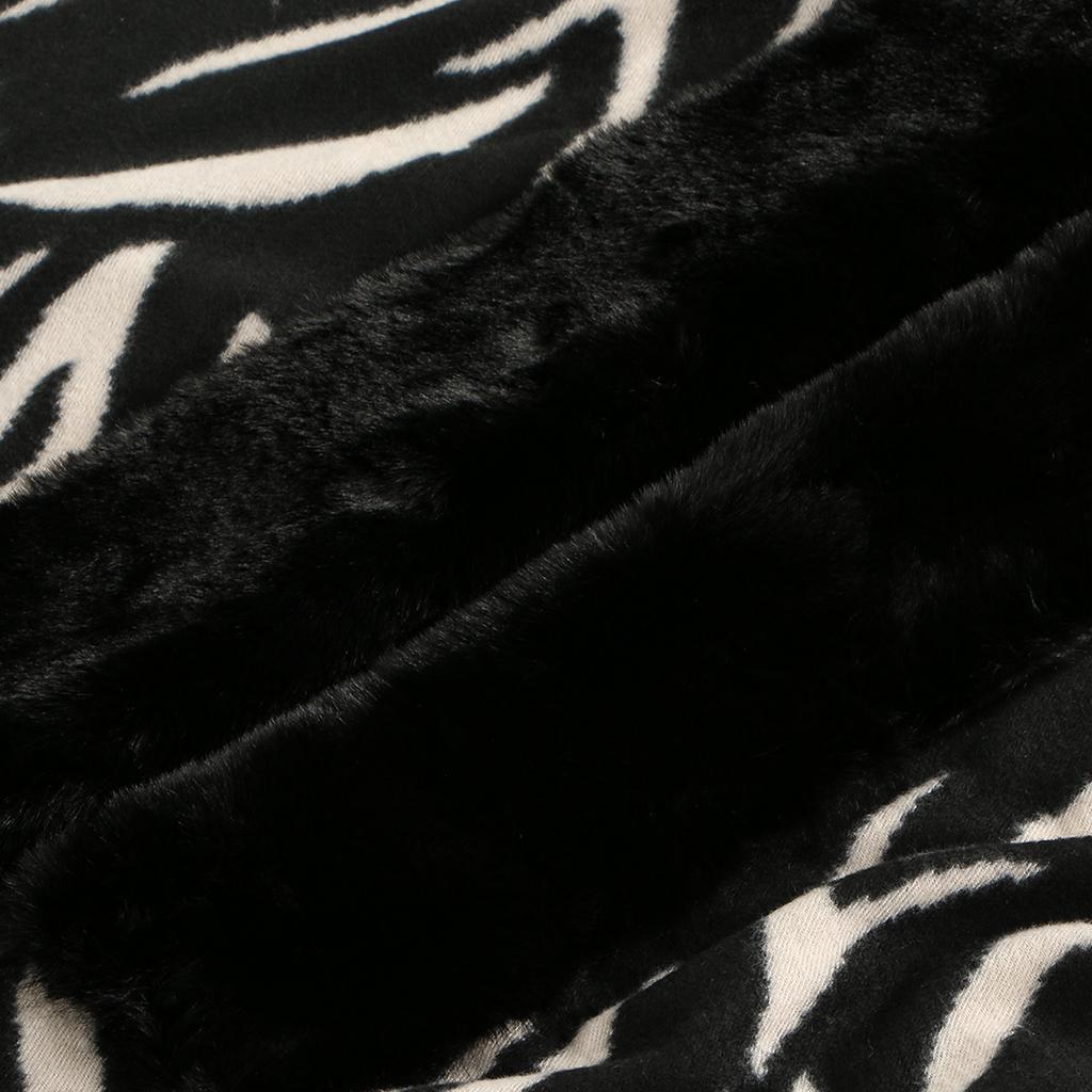 Fur Collar Cashmere Shawl Scarf For Woman Warm Tassel Zebra Printed Shawls Fashion Long Wraps Thicken Pashmina Foulard Scarves